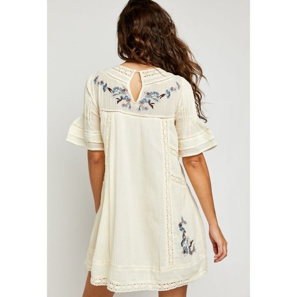 NWT Free People Perfectly Victorian Mini / Cream - Picture 4 of 7
